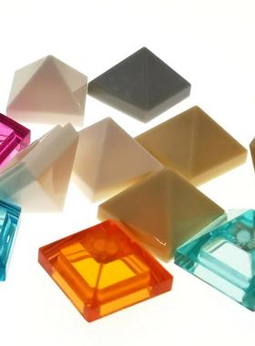 LEGO乐高 22388 35343 35344 四面斜坡砖 米 浅灰 透明浅蓝 红粉