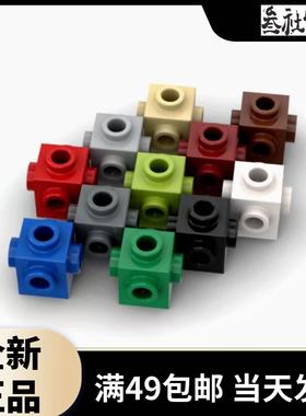 LEGO乐高 4733 1x1四侧带凸点基础砖 4111971白 473326黑浅绿红棕