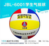 7号训练 金宝路气排球6001轻软式 中考全运会比赛7009气排球 包邮