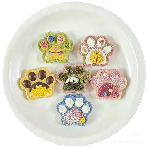 狗爪子淋面饼干模具卡通可爱狗骨头宠物狗狗零食生日翻糖烘焙工具