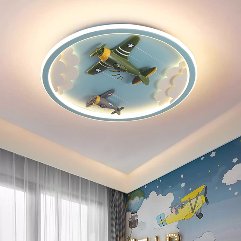 护眼LED儿童房吸顶灯卡通现代