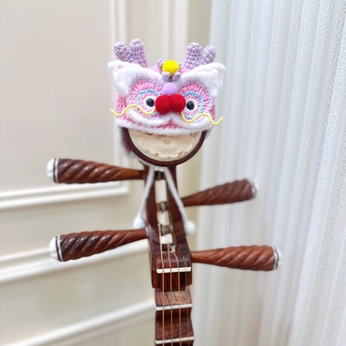 蔚来nomi帽子醒狮帽子漂亮的装饰品手工编织琵琶琴头装饰成品