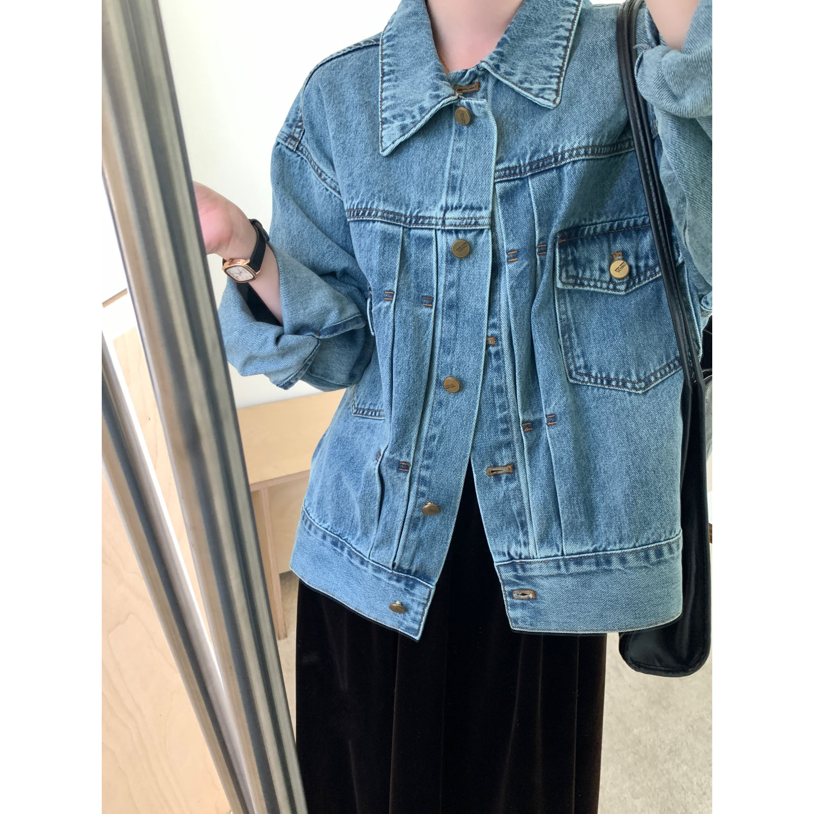 复古经典水洗牛仔外套