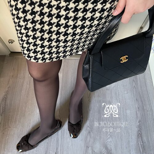 30D棕色丝袜黑巧克力色高级感通勤百搭高腰连裤丝袜黑丝性感美腿