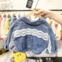 1-5 tuổi Quần áo bé gái bằng vải ren denim Nữ bé mùa thu Phiên bản Hàn Quốc của áo công chúa 3 áo khoác nữ thời trang nước ngoài - Áo khoác áo khoác trẻ em nam