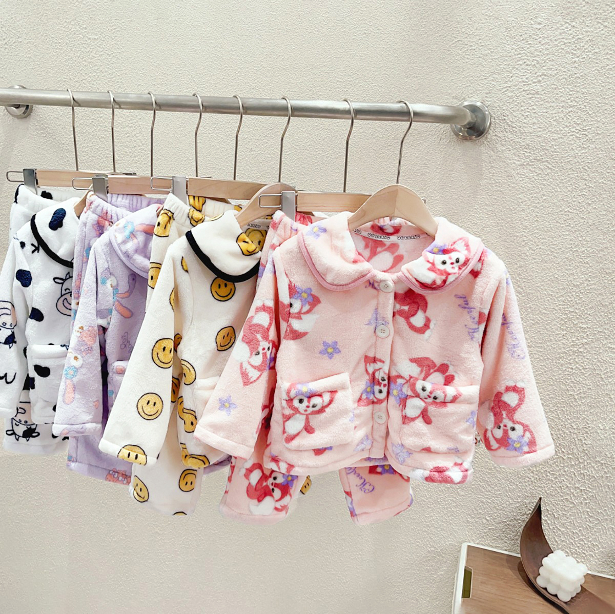 1-6岁女宝宝加厚法兰绒家居服女婴儿冬季3女童超软珊瑚绒睡衣套装