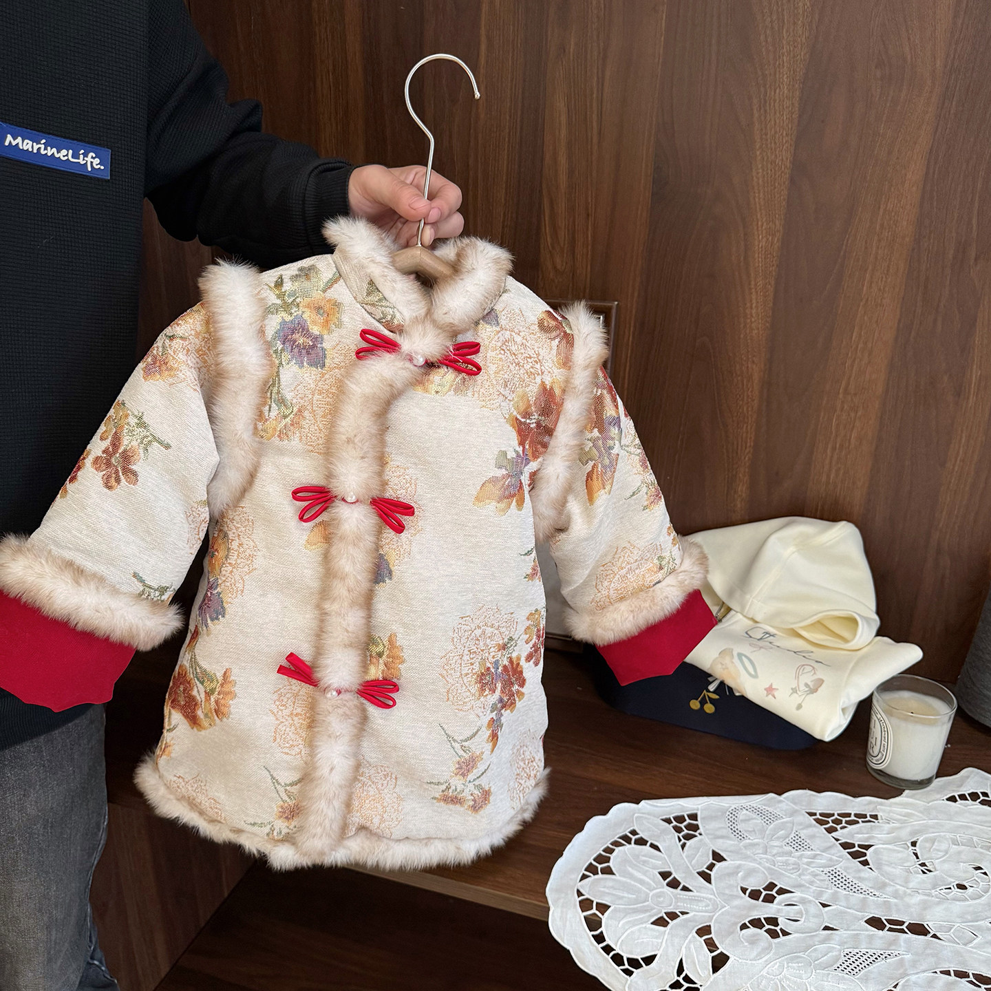 女宝宝加厚夹棉拜年服唐装女童冬款中国风女婴儿新年装旗袍裙,童装/婴儿装/亲子装,旗袍,淘宝优惠券,粉丝福利购,淘宝优惠卷