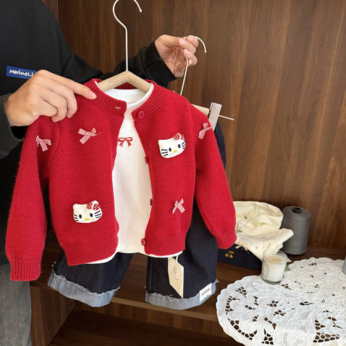 韩系穿搭毛衣打底衫套装