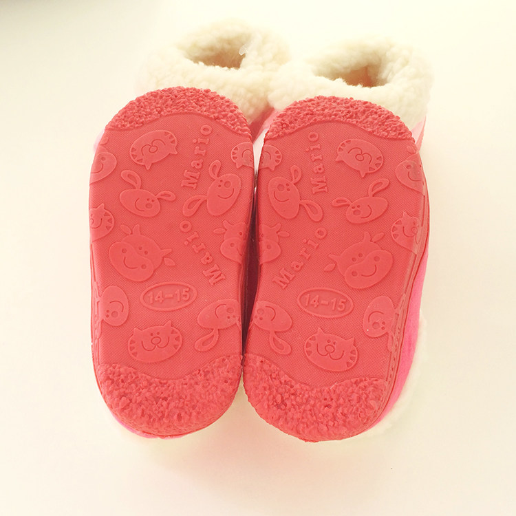 Pantoufles enfants en suède pour hiver - Ref 1017585 Image 5