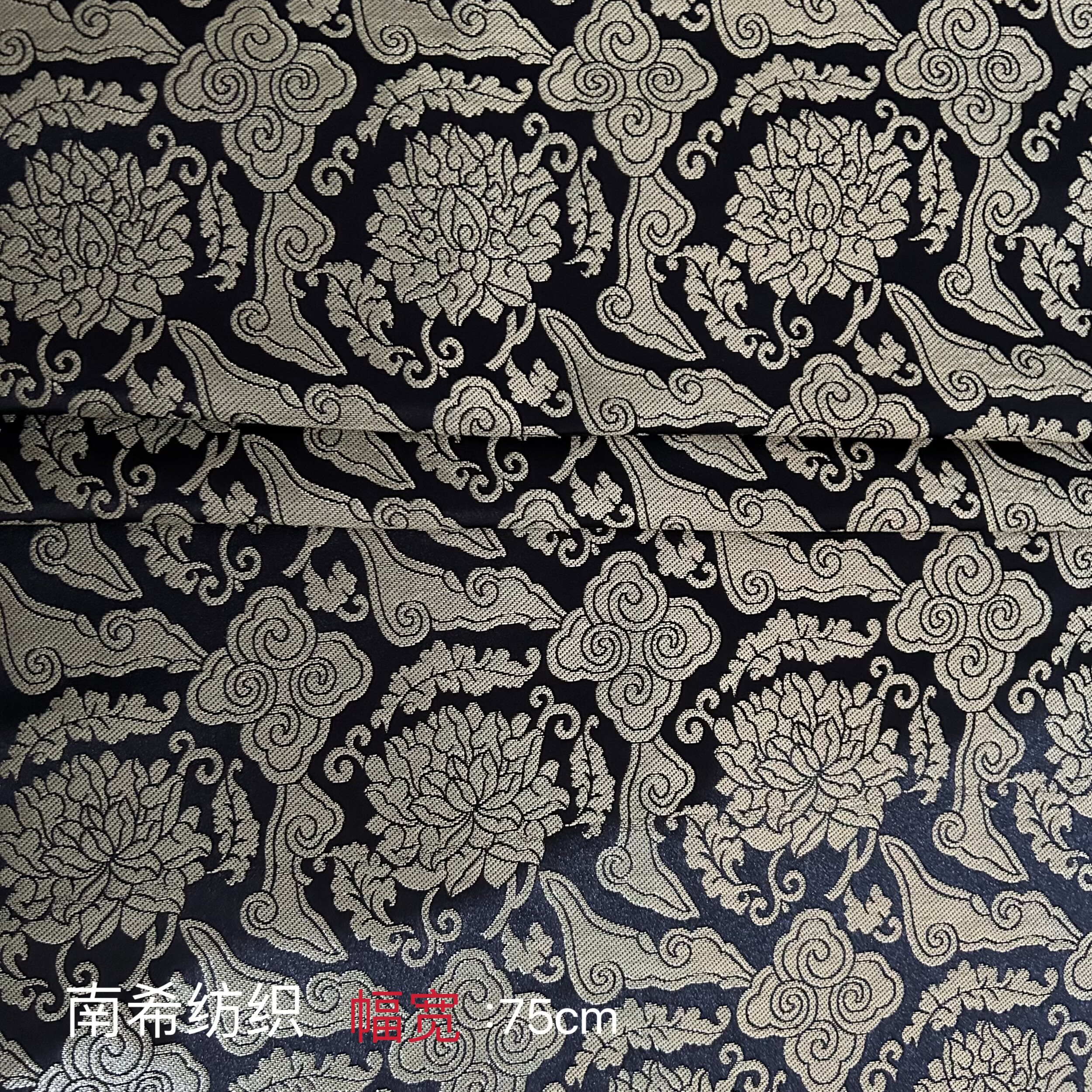 特！限时现货韩国进口金银花面料韩服古代衣服面料特殊布料宽75cm