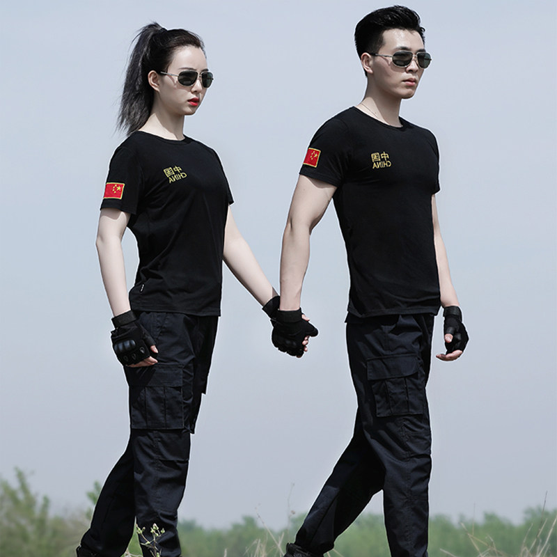 夏季军迷T恤套装纯棉迷彩服短袖上衣圆领作训体能服透气军训服女,户外/登山/野营/旅行用品,作训外套/套装/野战套装,淘宝优惠券,粉丝福利购,淘宝优惠卷