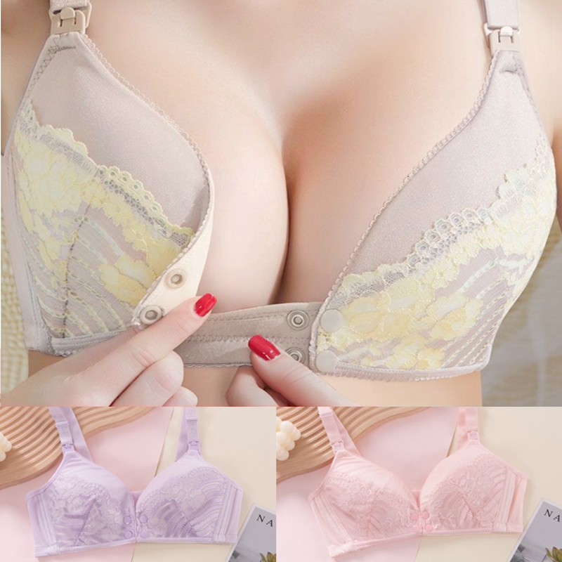 哺乳内衣聚拢防下垂产后喂奶孕妇孕期怀孕期专用文胸大码薄款纯棉