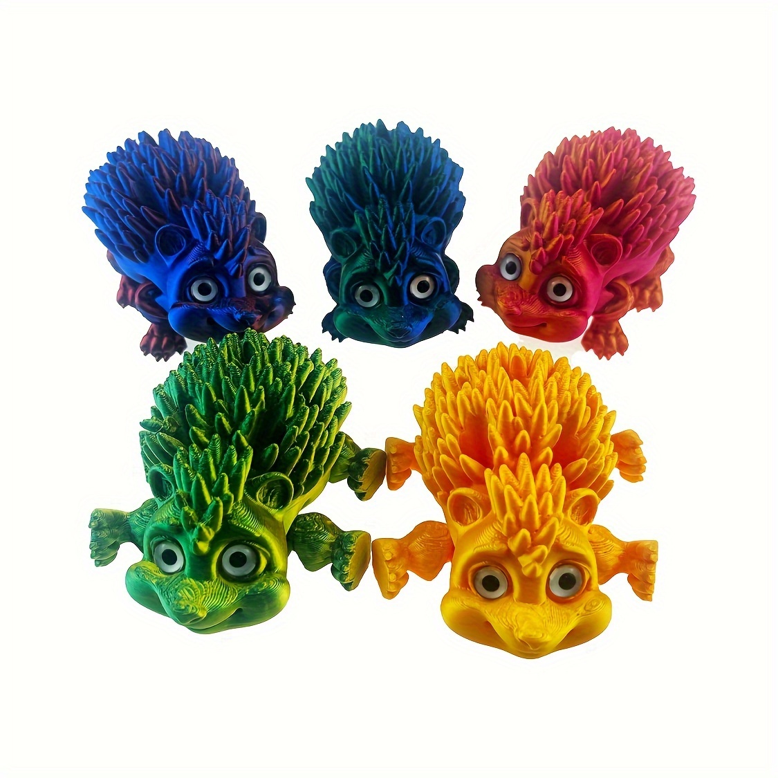 3D打印刺猬造型笔筒可爱卡通桌面收纳装饰摆件创意文具收纳盒