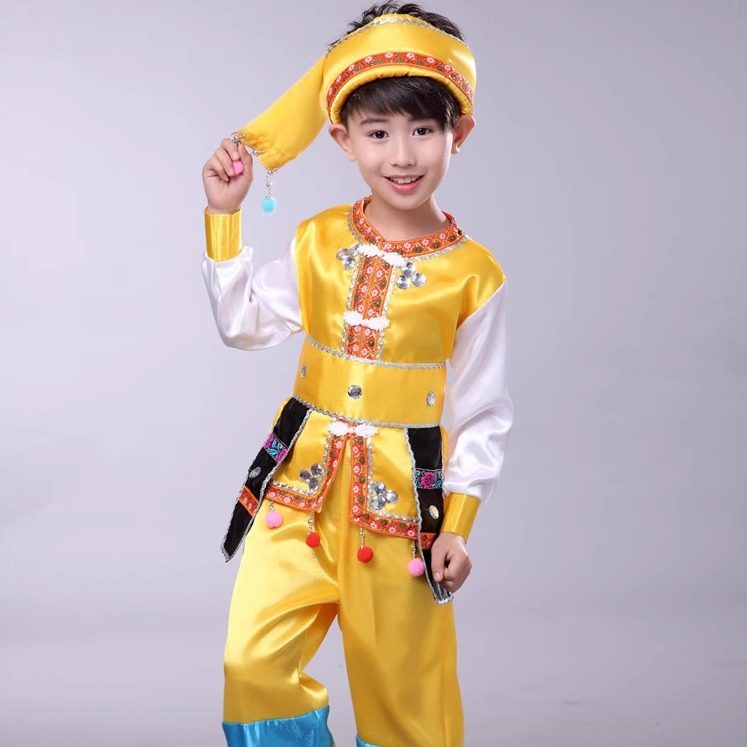 新款广西壮族三月三儿童幼儿套装