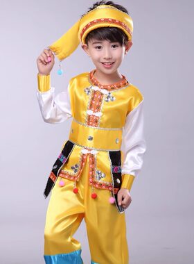 新款广西壮族三月三儿童幼儿套装