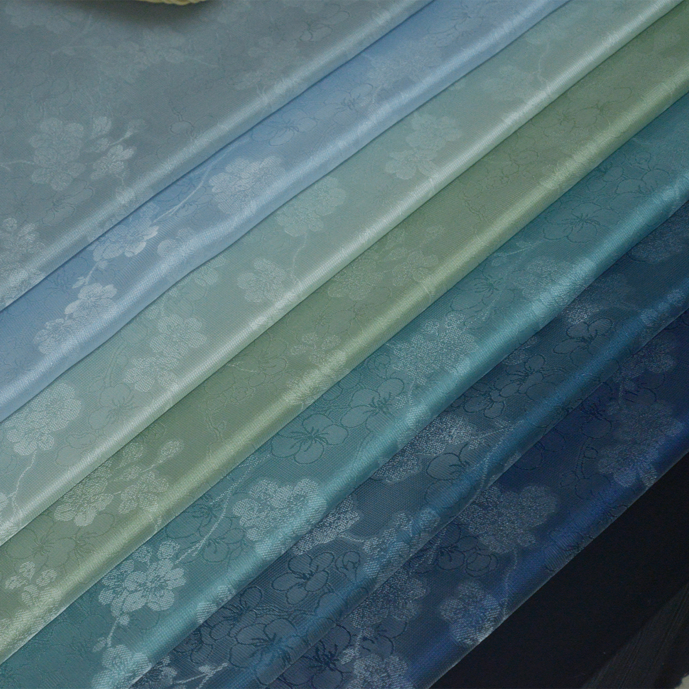 梅香渐染暗纹纱织花纱汉服上襦裙布面料玉猫家