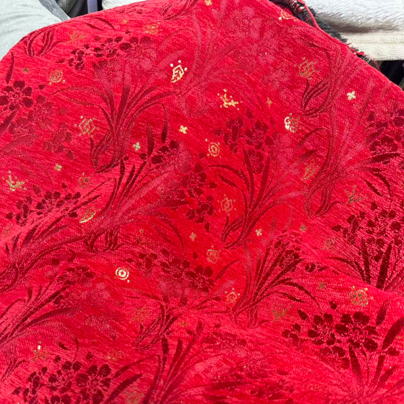 雪尼尔仿漳绒秋冬款加厚面料