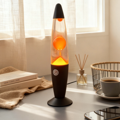 【黑色典藏版】橙色熔岩灯