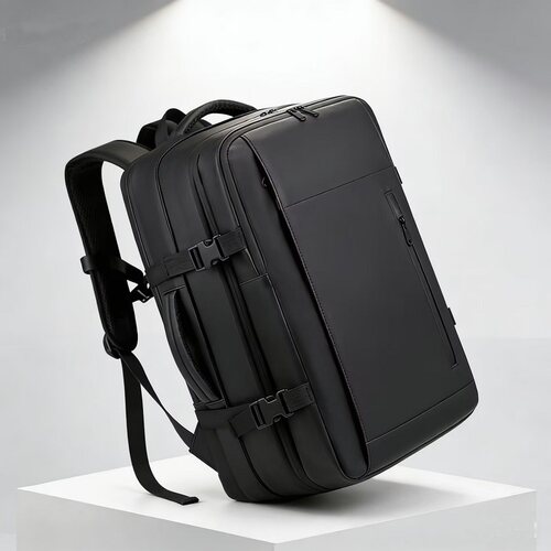 商务男士大容量电脑可压缩双肩包