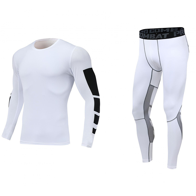 成人儿童运动紧身衣套装健身服训练服篮球足球跑步自由搏击服打底