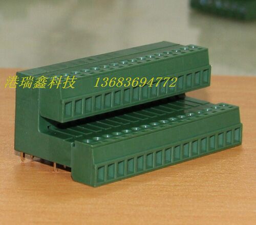 DECA台湾进联3.81间距双层16位绿色接线欧规端子台MC420 ME530