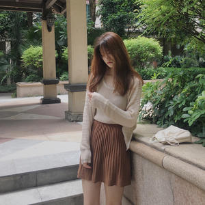 MYWAY/秋冬一定要入的百搭针织百褶裙 3色