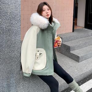 备货！上架都能卖！三色连帽加厚派克服2D082-H219-P205298图片