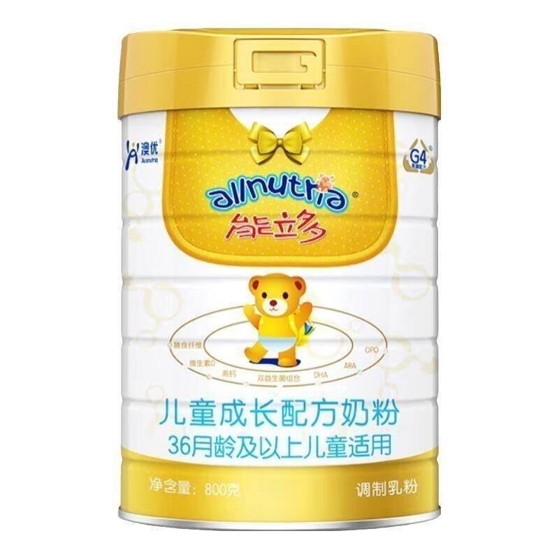 24年7月产澳优能立多(能力多)4段800g儿童配方奶粉