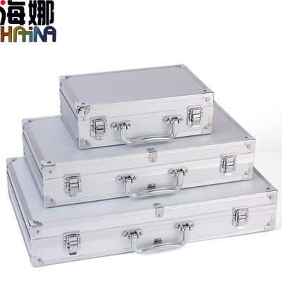 手提铝合金工具箱 家用车载维修工具箱 证件收纳箱 电工修理箱
