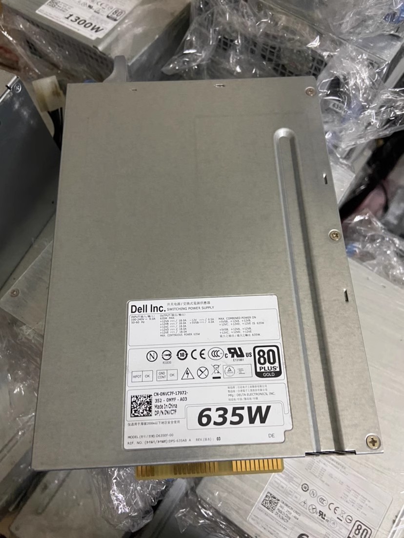 保一年 DELL T3600 T3610 T5600 电源 D F635EF-00 1K45H NVC7F