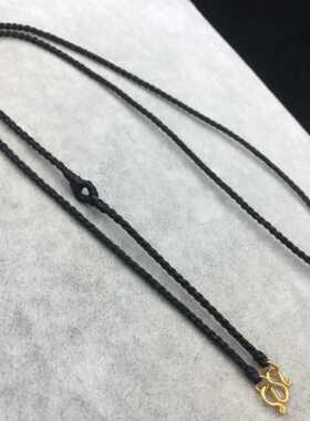 原创防汗不掉色手工编织蜡线纯银