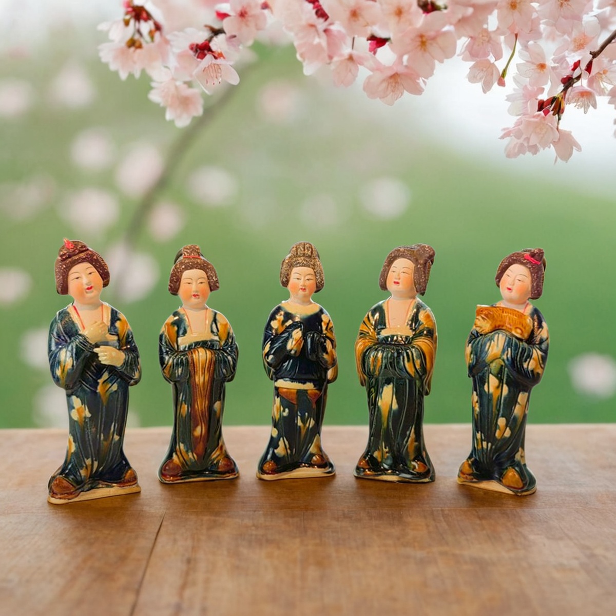 高水旺唐三彩小胖妞便携礼品