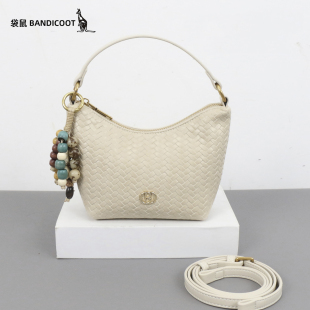 袋鼠女包2026新款 斜挎包 包包轻便手机包编织饺子包小包手提包时尚