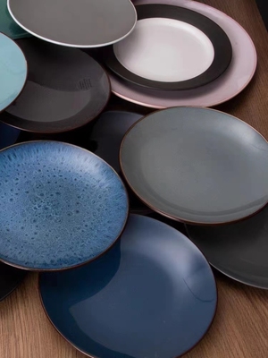 微瑕 陶瓷饺子盘西餐牛排盘圆盘饭盘汤盘平盘水果盘深盘早餐盘子