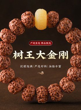 树大金刚菩提手串设计款回纹车轮珠配饰男士绕指柔文玩佛珠手链