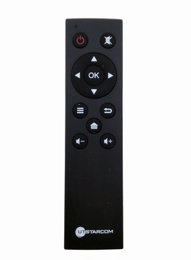 包邮UT蛋蛋UT斯达康UTSTARCOM互联网智能电视盒遥控器 黑薄款