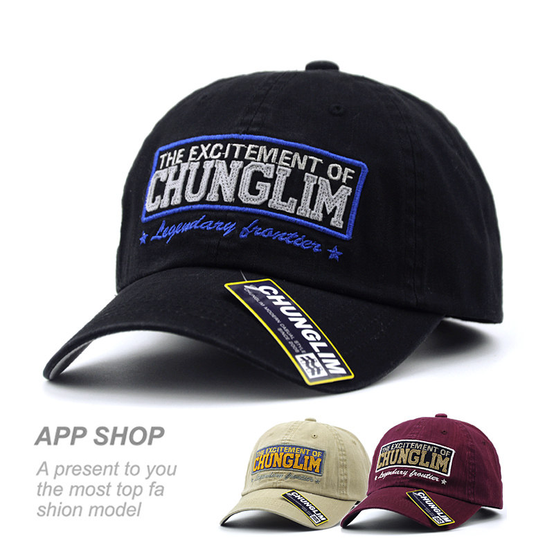 限量新chunglim出品韩单男水洗做旧女士春夏秋冬款棒球帽鸭舌帽子