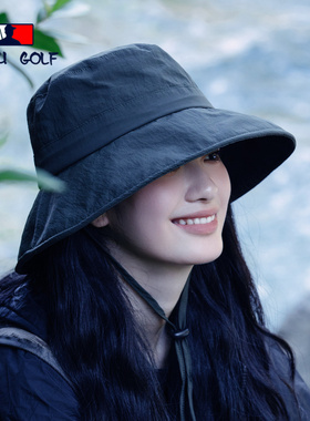 2026新款帽子女款户外防晒帽登山夏季渔夫帽遮阳帽防紫外线太阳帽