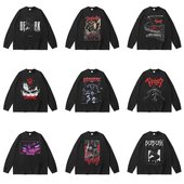 剑风传奇烙印战士Berserk长袖 shirt T恤动漫纯棉宽松男款 打底衫