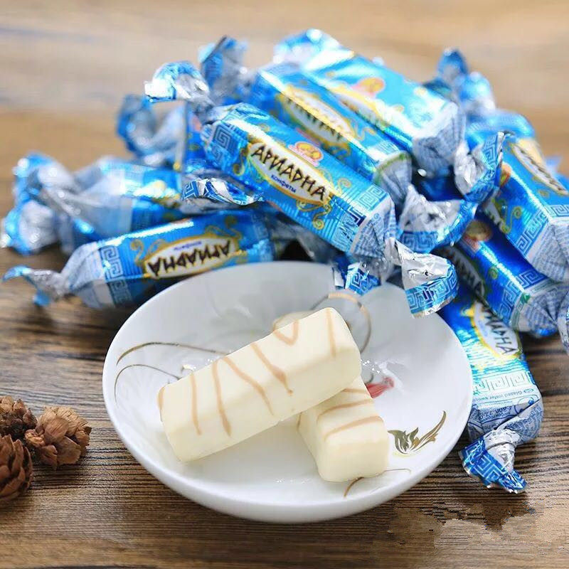 俄罗斯进口斯拉夫酸奶鲜奶威化休闲零食品酥糖果饼干喜糖500g/袋在类目 零食/坚果/特产, 糖果零食/果冻/布丁, 糖果中 - 来自Buy2taobao.com提供专业的淘宝代购服务