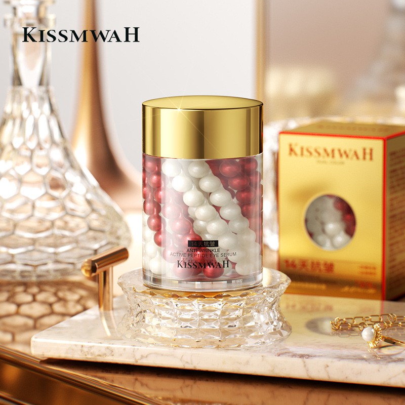 QDQ24K黄金双色臻颜保湿眼霜60g补水滋润提拉紧致淡化抗皱金眼霜