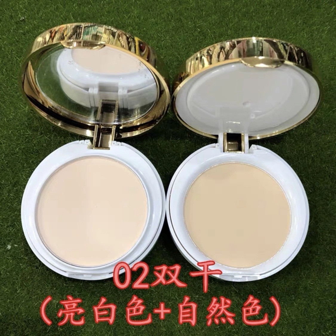 蕾琪酷丽欧 匀亮持妆双层粉饼 干湿两用粉质细腻Q2169定妆彩妆
