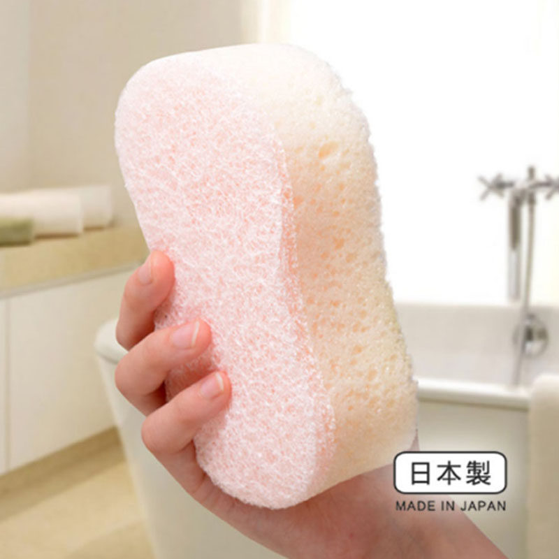 日本进口洗澡海绵沐浴花浴擦搓澡巾柔软沐浴球男女泡沫洗澡海绵擦
