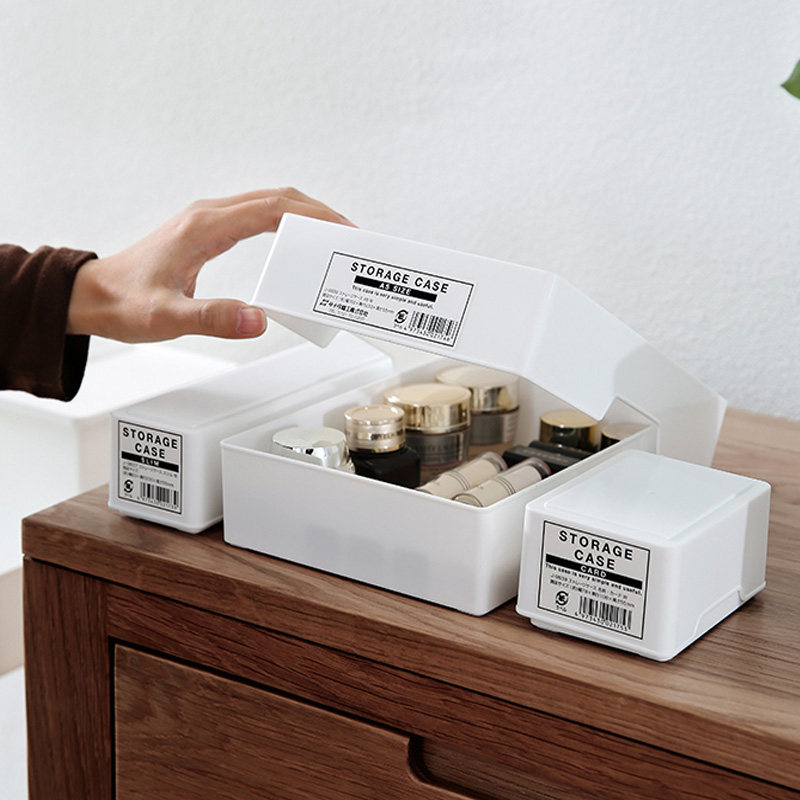 日本进口带盖抽屉收纳盒套盖式化妆品餐具口罩棉签小物整理清仓,收纳整理,桌面收纳盒,淘宝优惠券,粉丝福利购,淘宝优惠卷