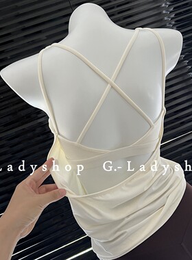 夏日慵懒美背长款瑜伽运动背心 假两件带胸垫运动罩衫健身服文胸