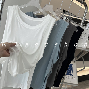 运动健身训练宽松背心T恤 罩衫 遮肉显瘦 无袖