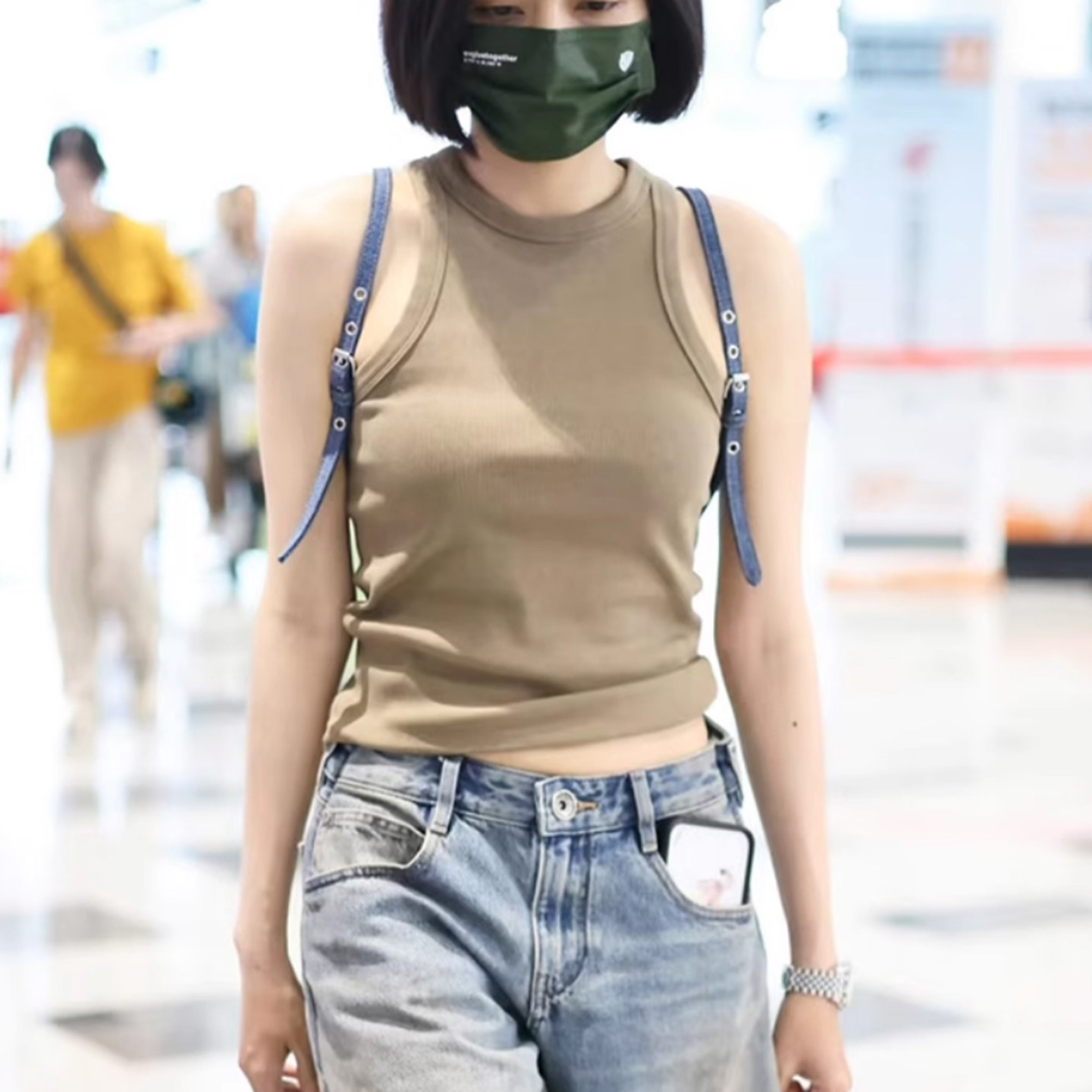 美式打底背心女无袖内搭纯棉上衣