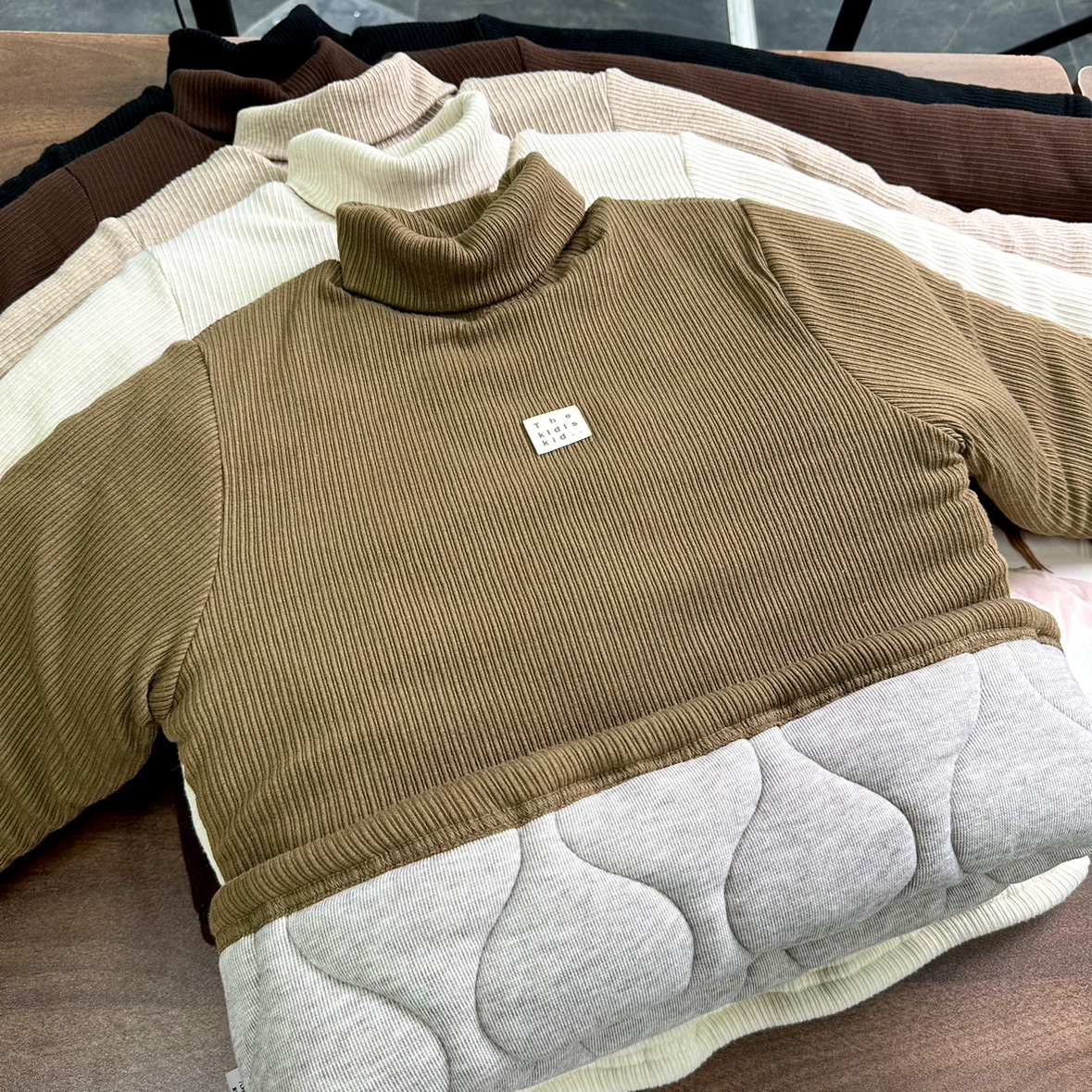 加大青少年加厚夹棉保暖衣大儿童零下冬季防寒打底衫校服神器棉衣