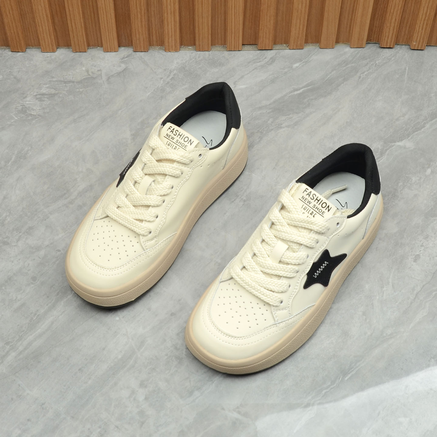 厚底板鞋做旧休闲轻便捡漏小白鞋