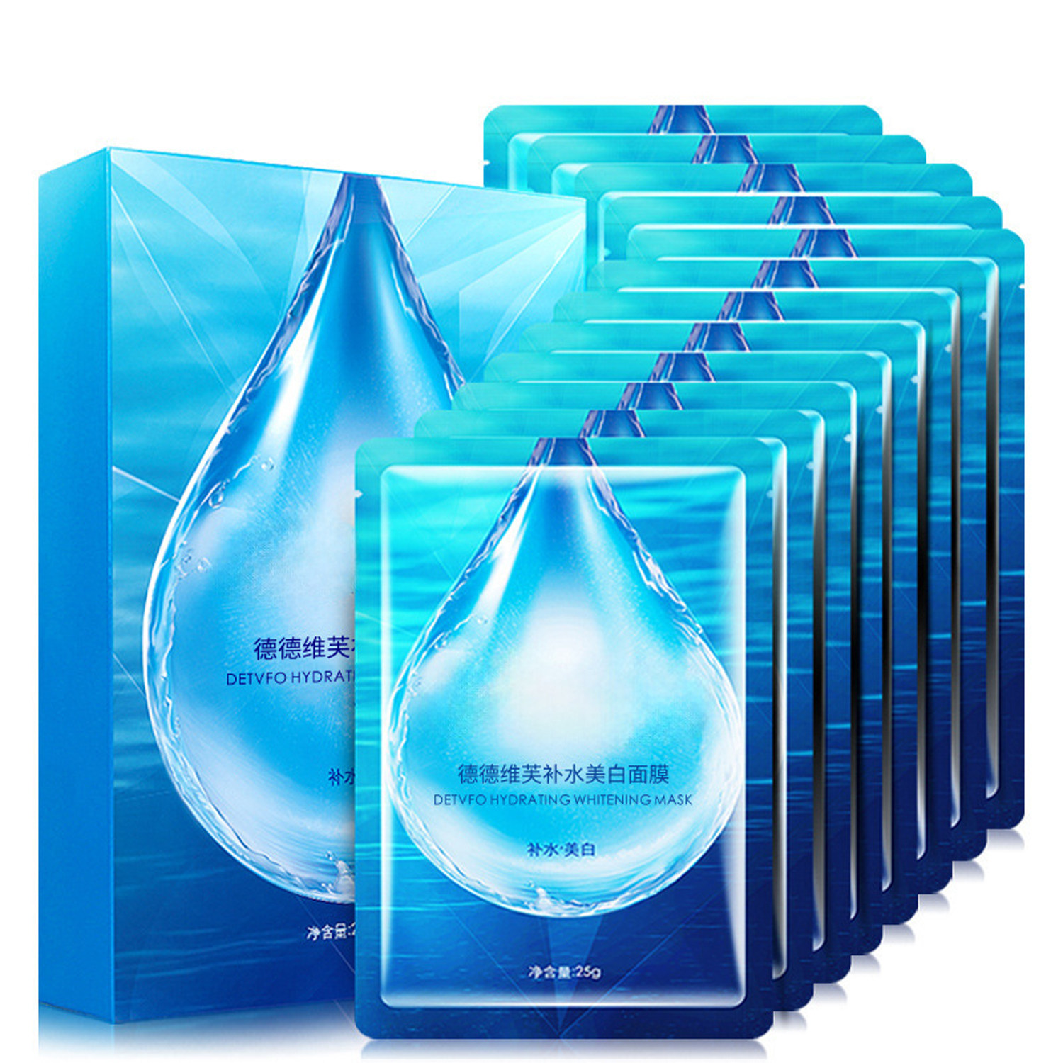 德德维芙补水美白面膜25g发10片 祛黄改善暗沉提亮肤色保湿滋养等,美容护肤/美体/精油,贴片面膜,淘宝优惠券,粉丝福利购,淘宝优惠卷